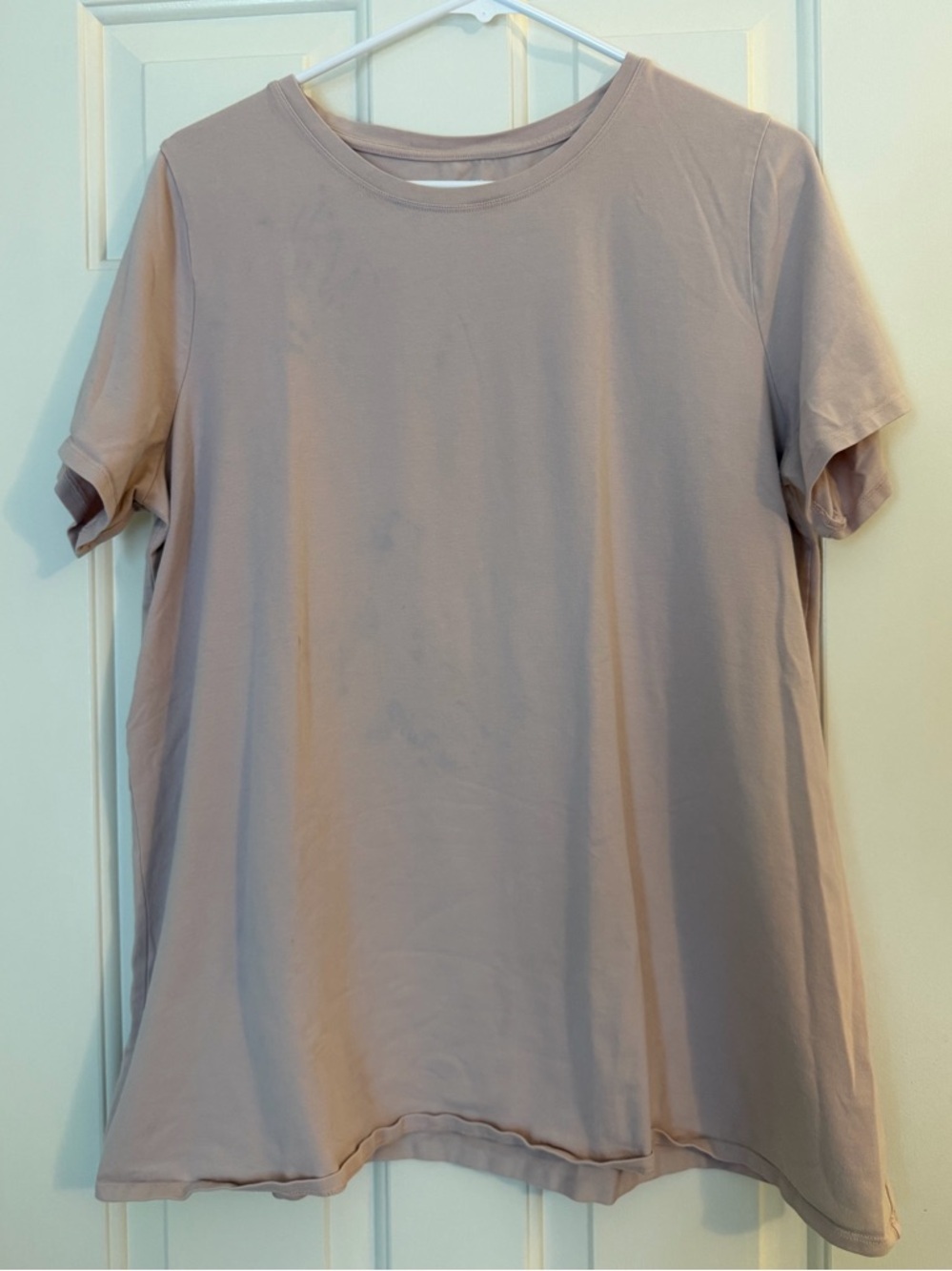 Eileen Fisher Relaxed Scoop Neck Tee in Dusty Mauve